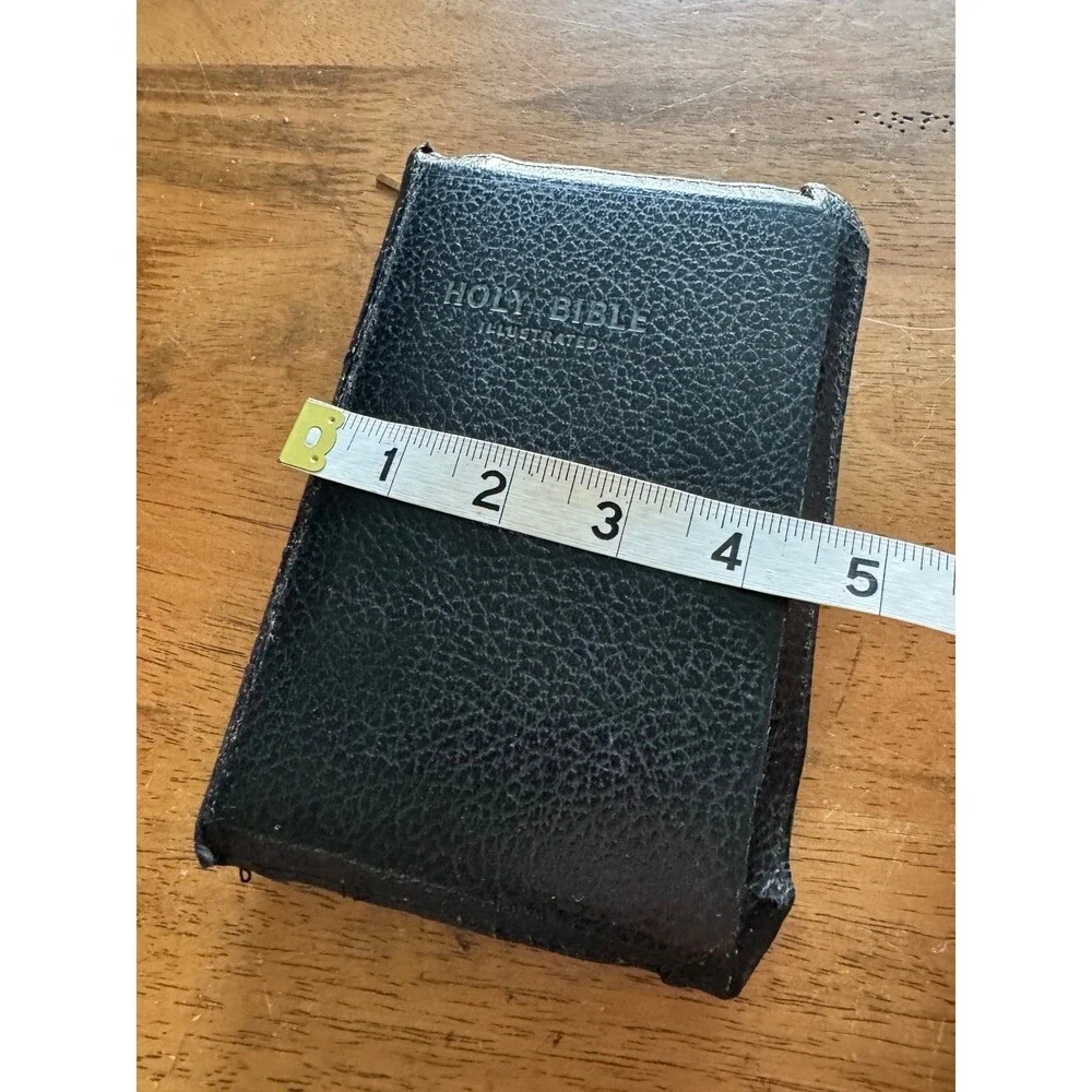 vintage mid-20th-century King James Version (KJV) zippered 